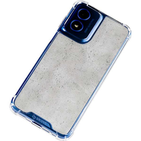 Light Grey Concrete Moto G 5G (2024) Clear Case